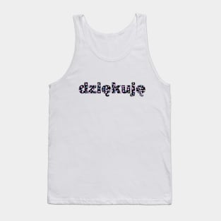 Thank you, with colorful letters in Polish Tank Top